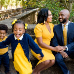 Children being silly in Black family photoshoot